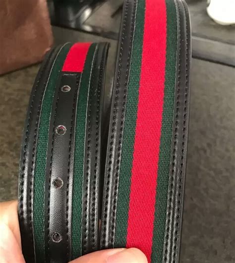 gucci belt green and red stripe|Gucci straps green and red.